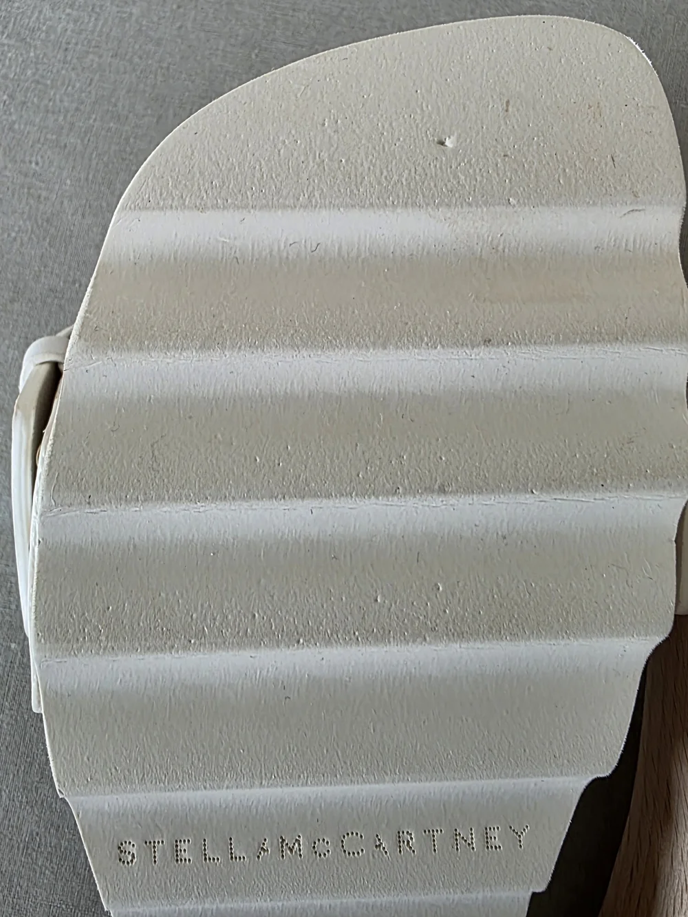 Stella McCartney Elyse Alter Sporty Mat White Platform Slides EU 37 Italy